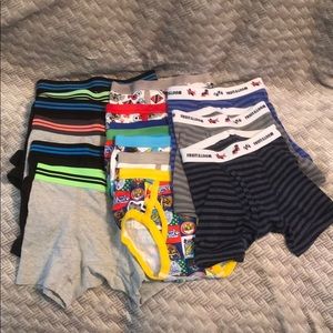 Lot of boys boxer briefs, briefs assorted sizes